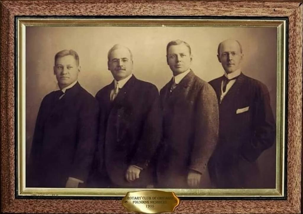 I quattro fondatori del Rotary