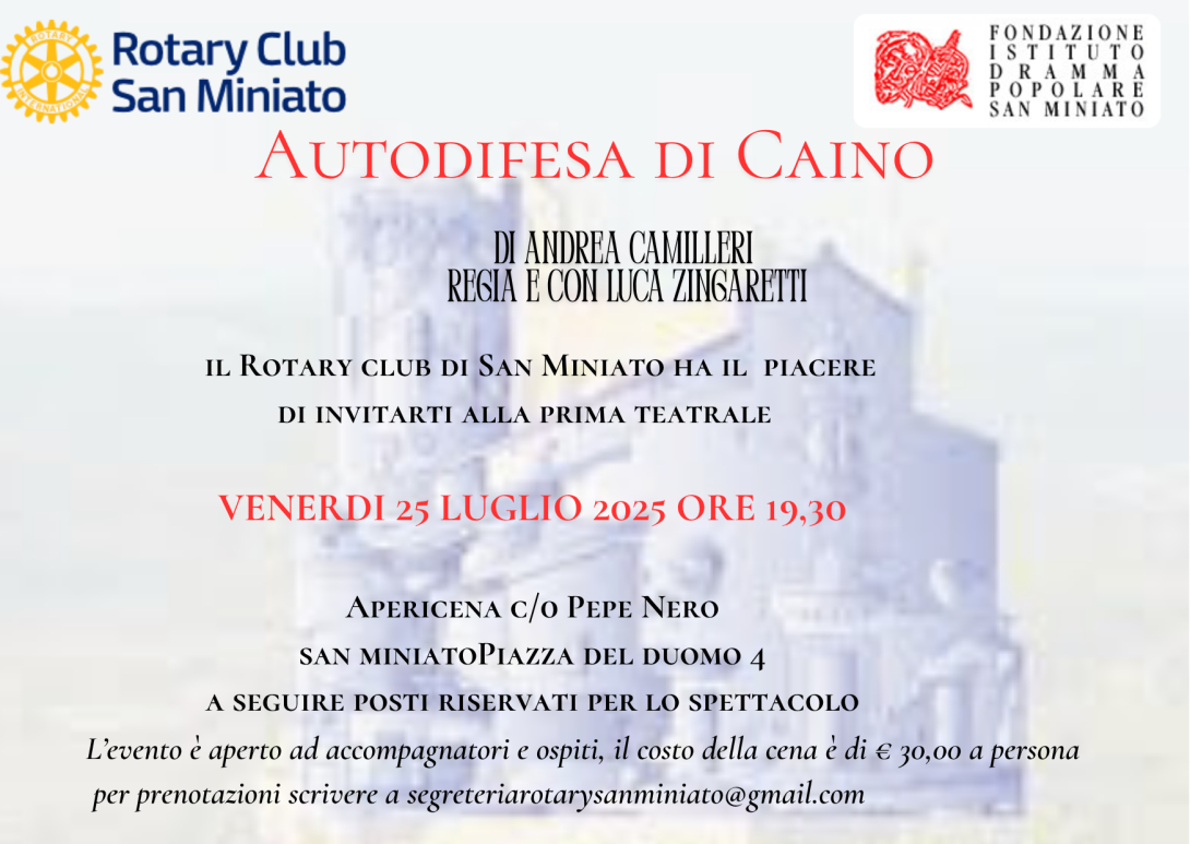 Autodifesa di Caino 25 luglio