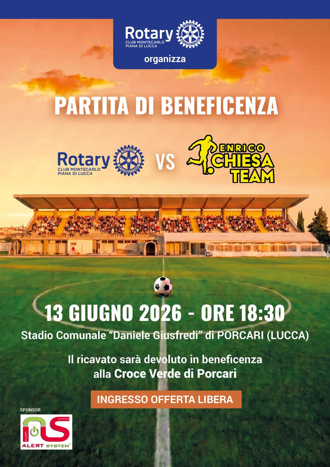 partita Rotary Club Montecarlo Piana di Lucca VS Enrico Chiesa Group